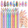 SAVILAND Nail Art Pens Set – 24 Colors, 0.7mm Quick-Dry