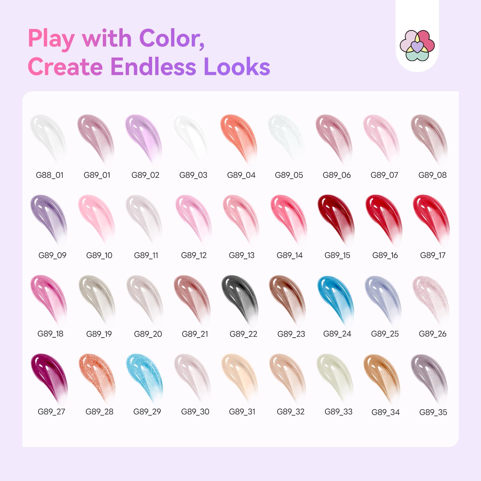 SAVILAND Poly Gel Nail Kit for Starter — 36 Colors, Slip Solution, Mini UV/LED Lamp | All-in-1 Kit