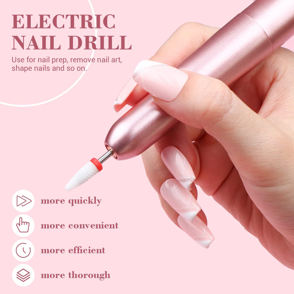 SAVILAND Essentials Acrylic Nail Kit for Beginners – 120ml Monomer, Glitter Powder, Nail Drill & UV Lamp