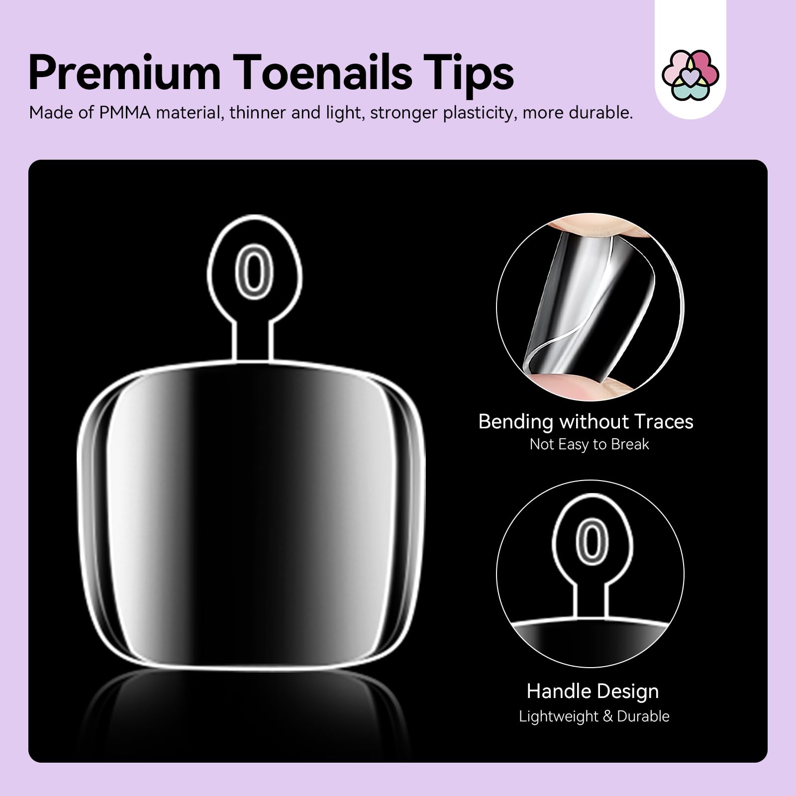 SAVILAND Toe Nail Tips & Glue Gel Kit – Gel Toenails, Nail Drill, Mini Lamp, At-Home Pedicure
