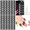 SAVILAND Nail Polish Protector for Fingers - 100 Pcs U-Shaped Cuticle Guards for Nail Art, Gel Polish & UV Protection