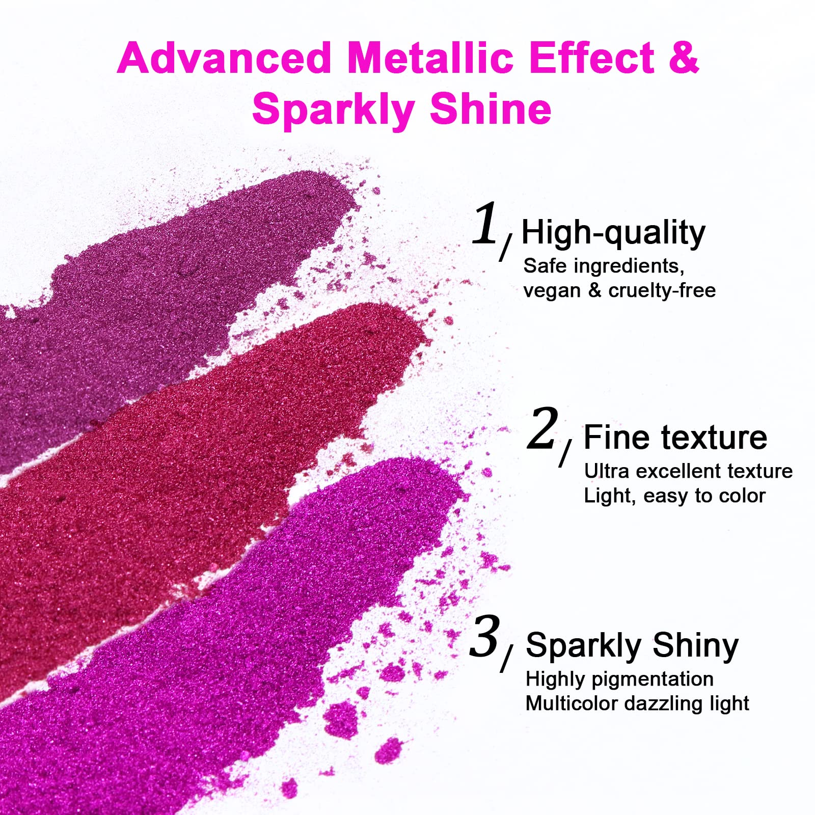 Saviland Chrome Nail Powder Set – 36 Colors, Mirror & Holographic Finish