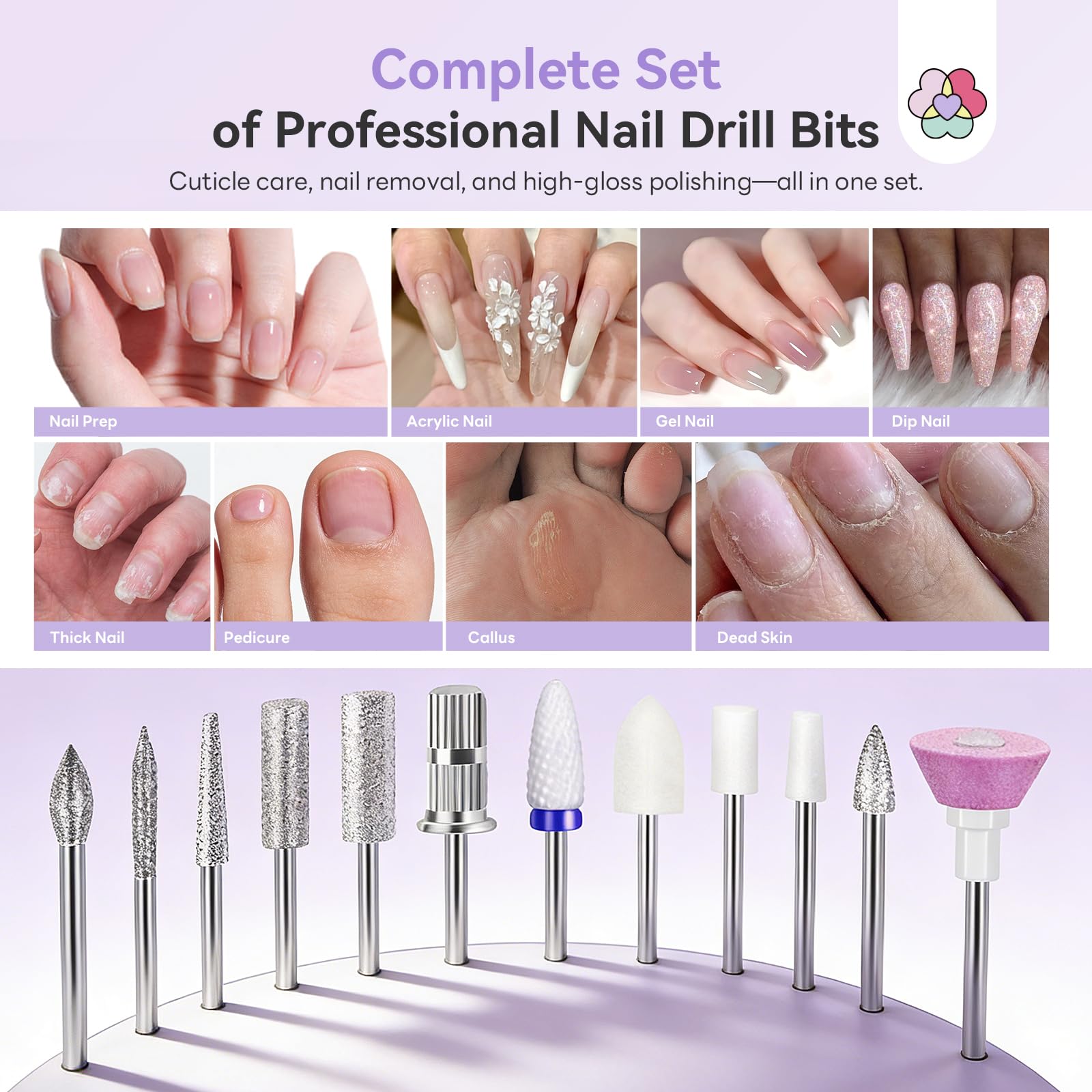SAVILAND 2026 Nail Drill Professional – 40,000 RPM, 30s Removal, Low Noise, 7–8h Battery