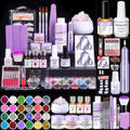SAVILAND Pro Nail Kit: 30-Day Wear Acrylic System with Electric Drill & Monomer Liquid