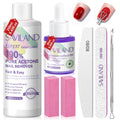 SAVILAND Pure Acetone Nail Polish Remover Kit – 8.45 oz for Gel, Dip Powder & Acrylic Nails