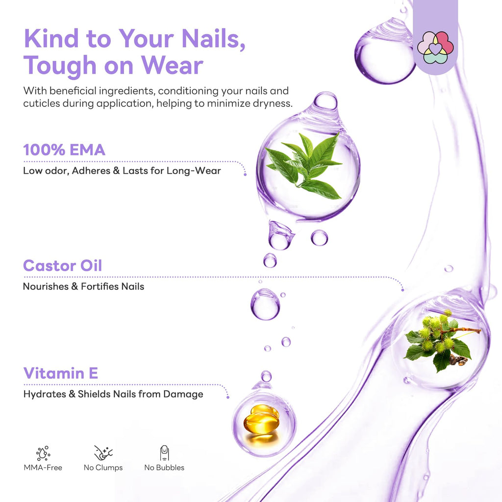 SAVILAND Advanced Monomer Acrylic Nail Liquid Kit – Pure EMA 500 ml, Low Odor, 3 Brushes + Dappen Dish