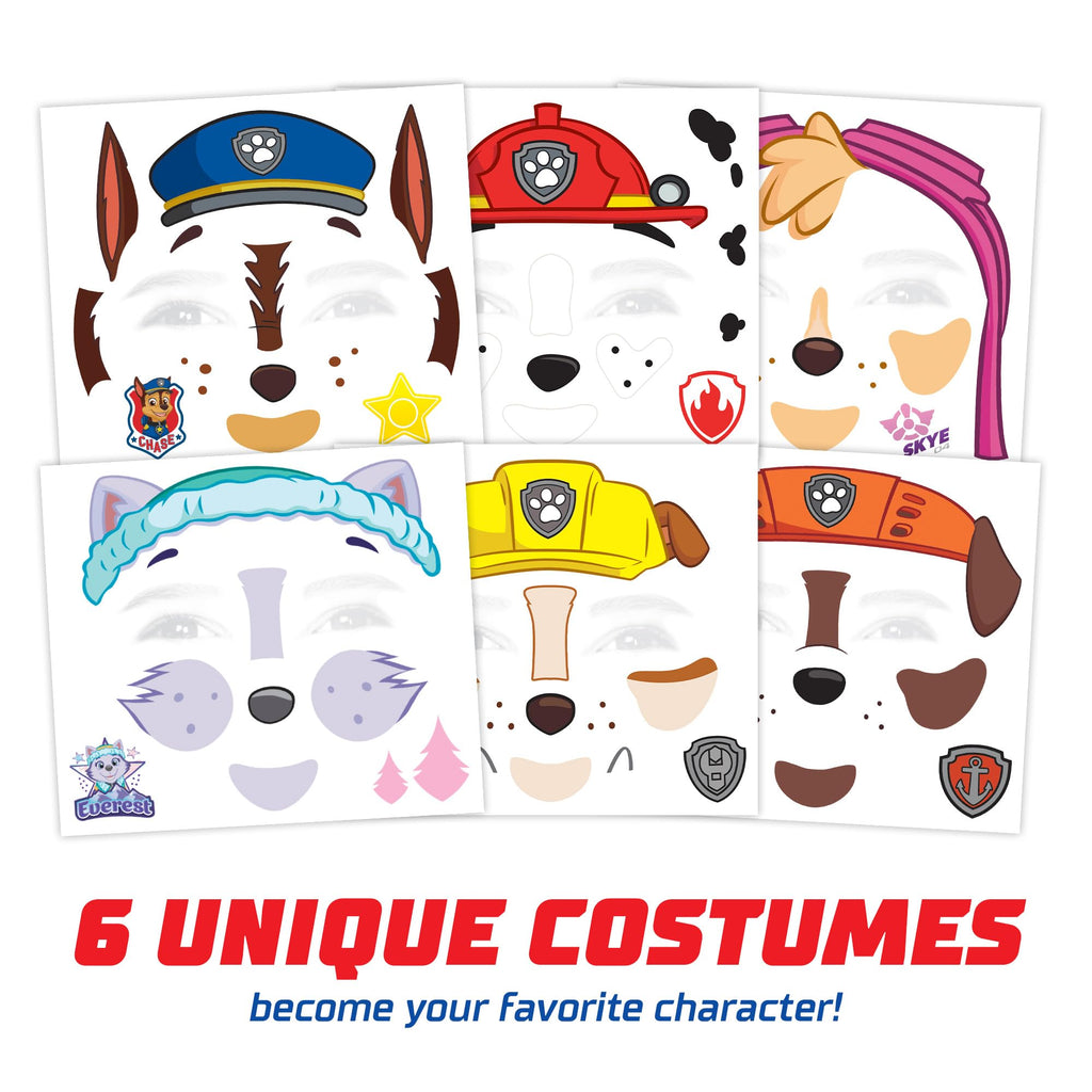 Savvi Paw Patrol Costume Face Tattoos - Safe Temporary Tattoos for Kids