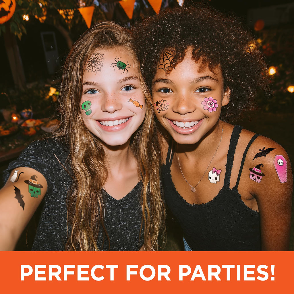 Savvi Spooky Halloween Temporary Tattoos Variety Pack – 100+ Designs for Kids & Adults