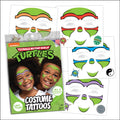 Savvi TMNT Face Tattoos – Non-Toxic Temporary Tattoo Set for Kids (Leonardo, Donatello, Michelangelo & Raphael)
