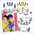 Savvi Transformers Costume Face Tattoos – Temporary Tattoos for Kids (Optimus Prime, Bumblebee) – Easy, Skin-Safe, Non-Toxic