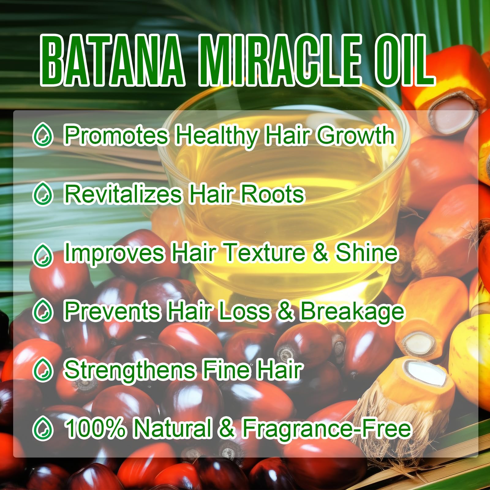 SBHEANGBA Batana Oil for Hair Growth – 60ml, 100% Pure Cold-Pressed Organic Batana Oil