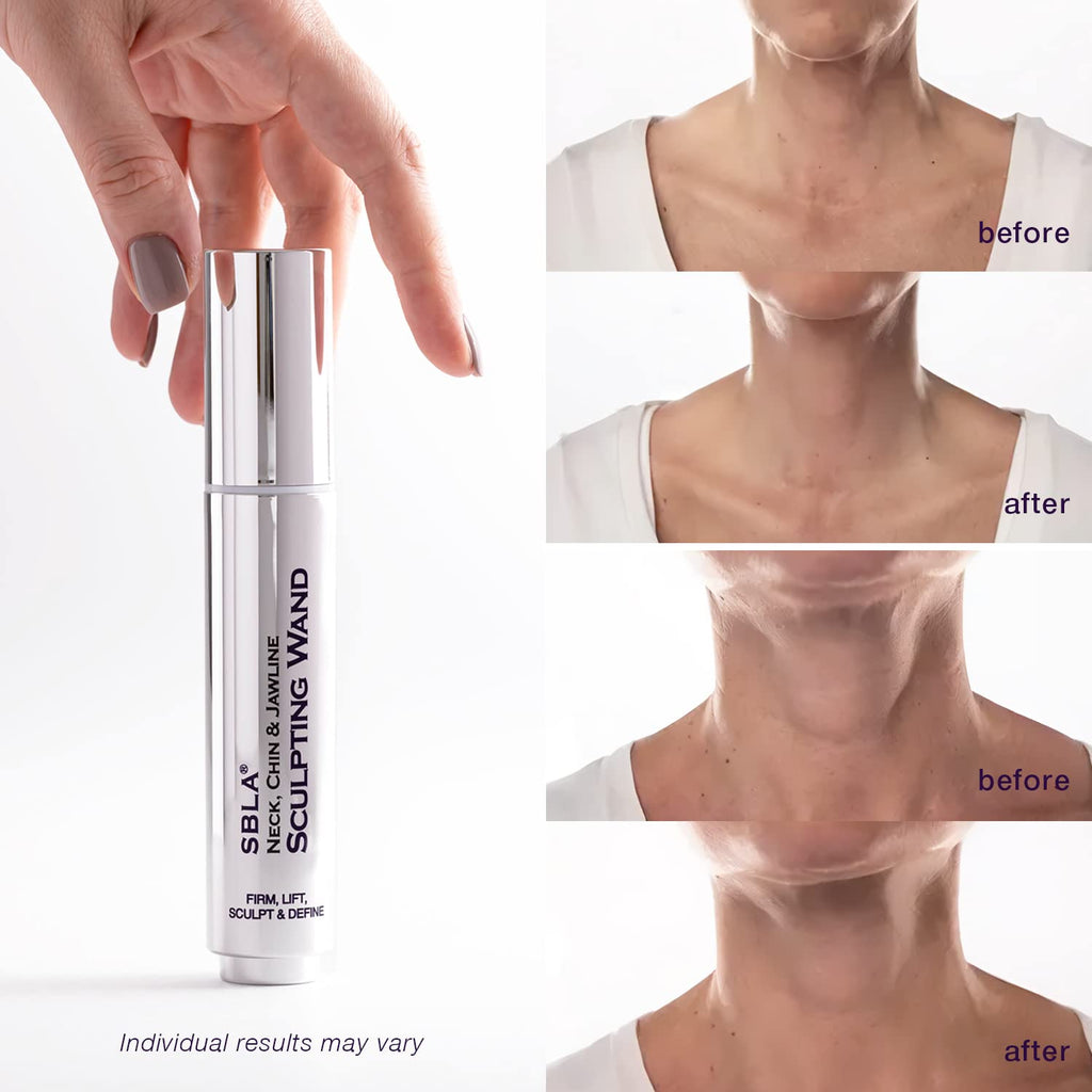 SBLA Beauty Neck, Chin & Jawline Sculpting Wand – 0.7 Fl Oz / 20 mL | Lift, Firm & Define