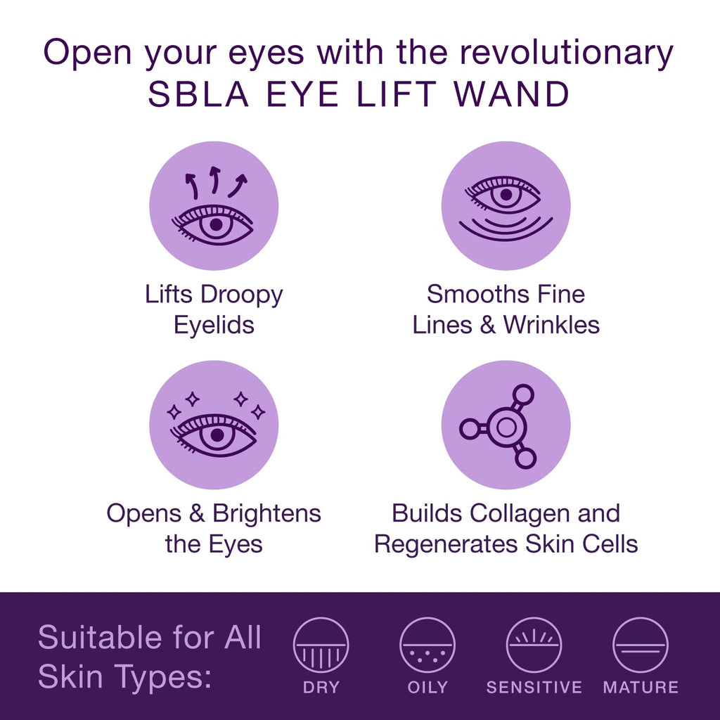 SBLA Eye Lift Wand – Anti-Aging Serum for Eyelids & Eye Area | SBLA66Peptide™, Caffeine, Hyaluronic Acid