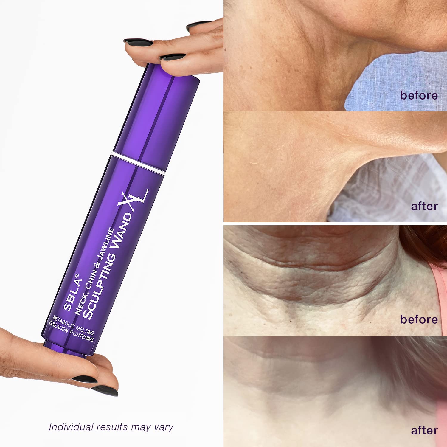 SBLA Neck, Chin & Jawline Sculpting Wand XL – Contour, Lift & Rejuvenate