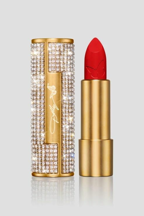 Dolly Beauty Heaven's Kiss Lipstick by SCENT BEAUTY — Hydrating Satin Lipstick in Jolene Red