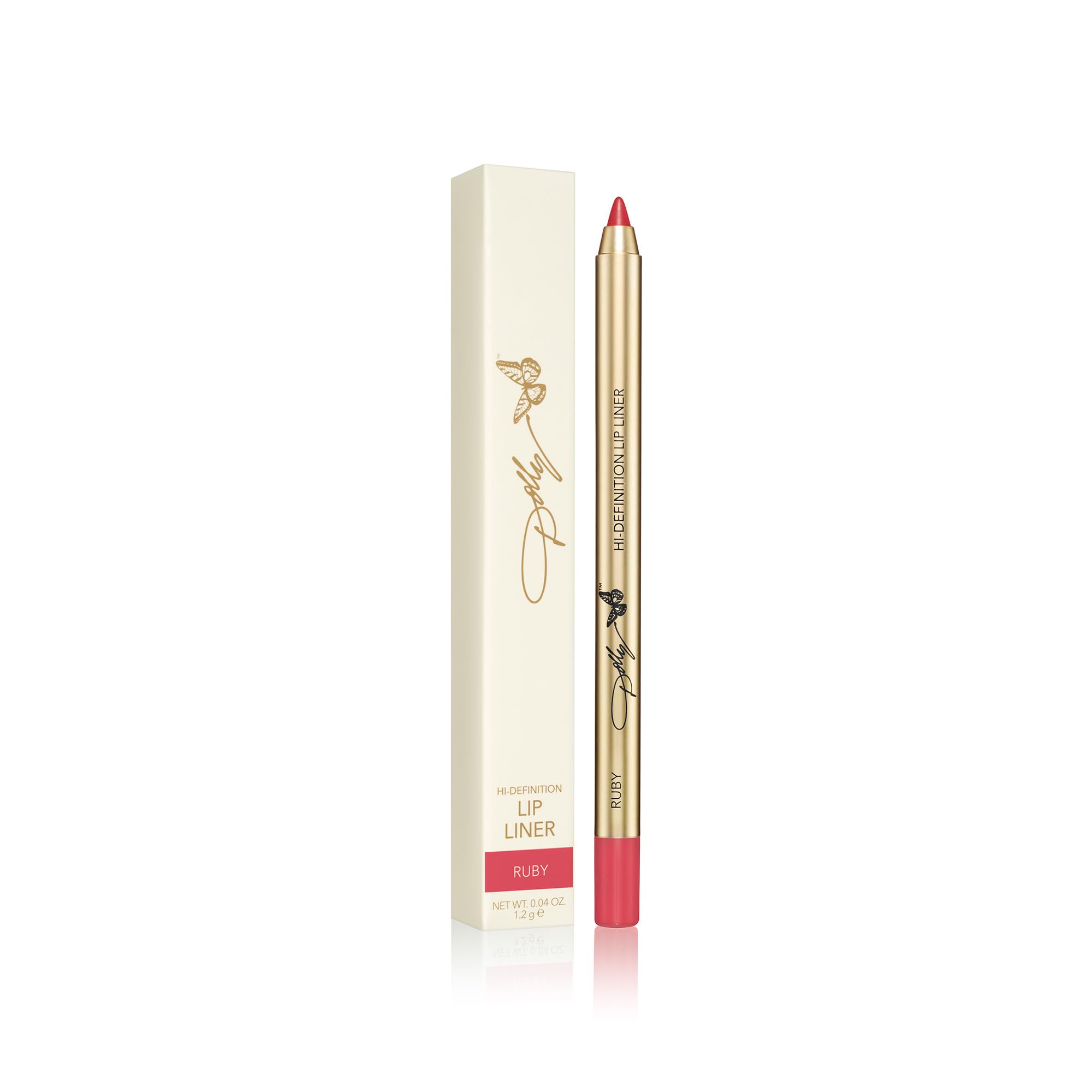 SCENT BEAUTY Dolly Beauty Hi-Definition Lip Liner – All-Day Demi-Matte, Vegan, Ruby
