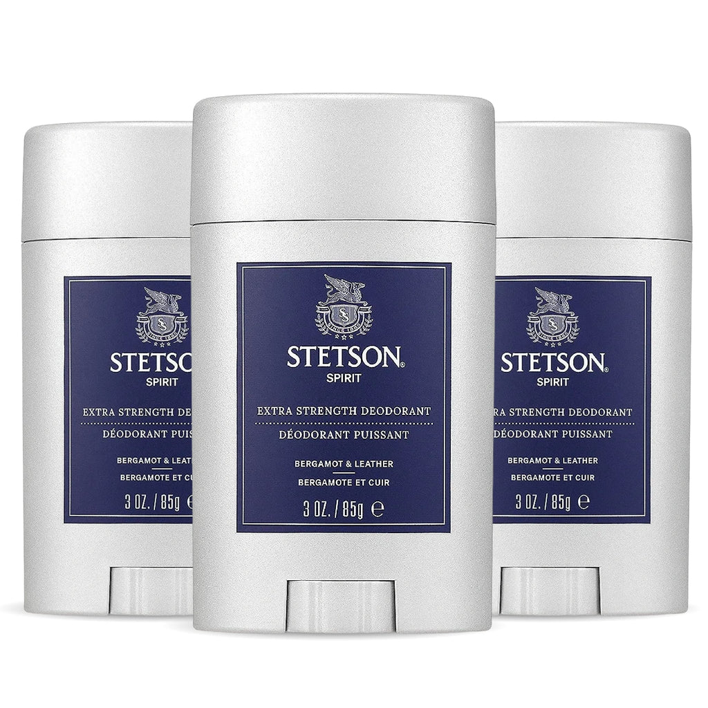 STETSON Extra Strength Gel Deodorant – Spirit Scent, 3 oz (3-Pack) | SCENT BEAUTY