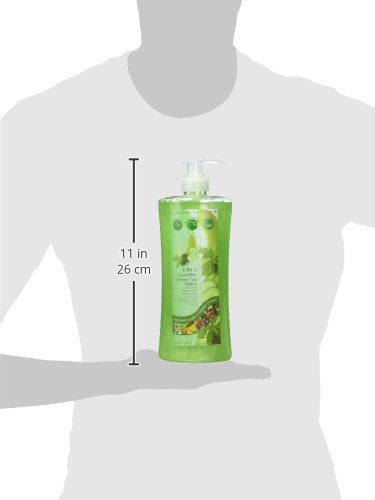 Scented Secrets 3 In 1 Shampoo, Conditioner & Body Wash – Cucumber Green Tea Melon, 32 Ounce