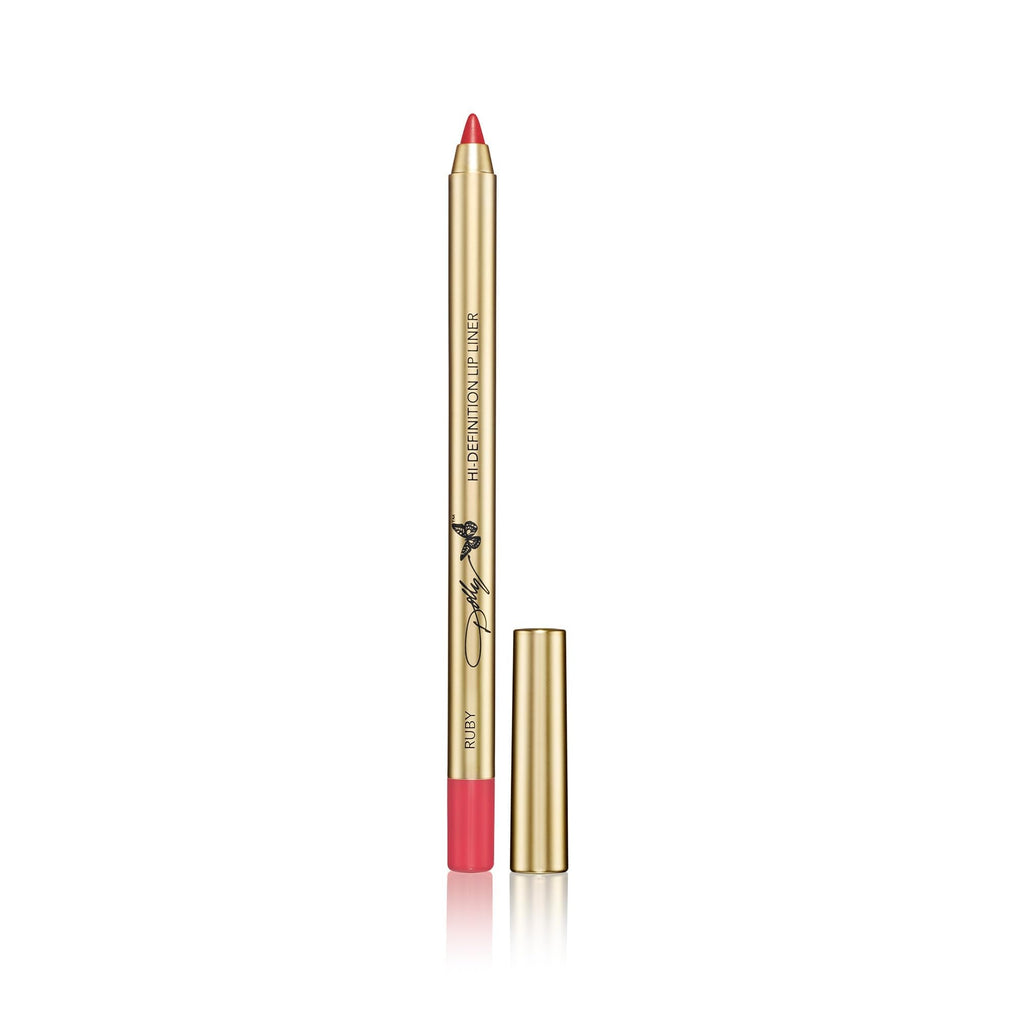 SCENT BEAUTY Dolly Beauty Lip Bundle – Heaven's Kiss Lipstick (Jolene Red & Rosebud), Hi-Gloss Lips (Gold Dust & Rose Petal), Hi-Definition Lip Liner (Ruby & Dawn)