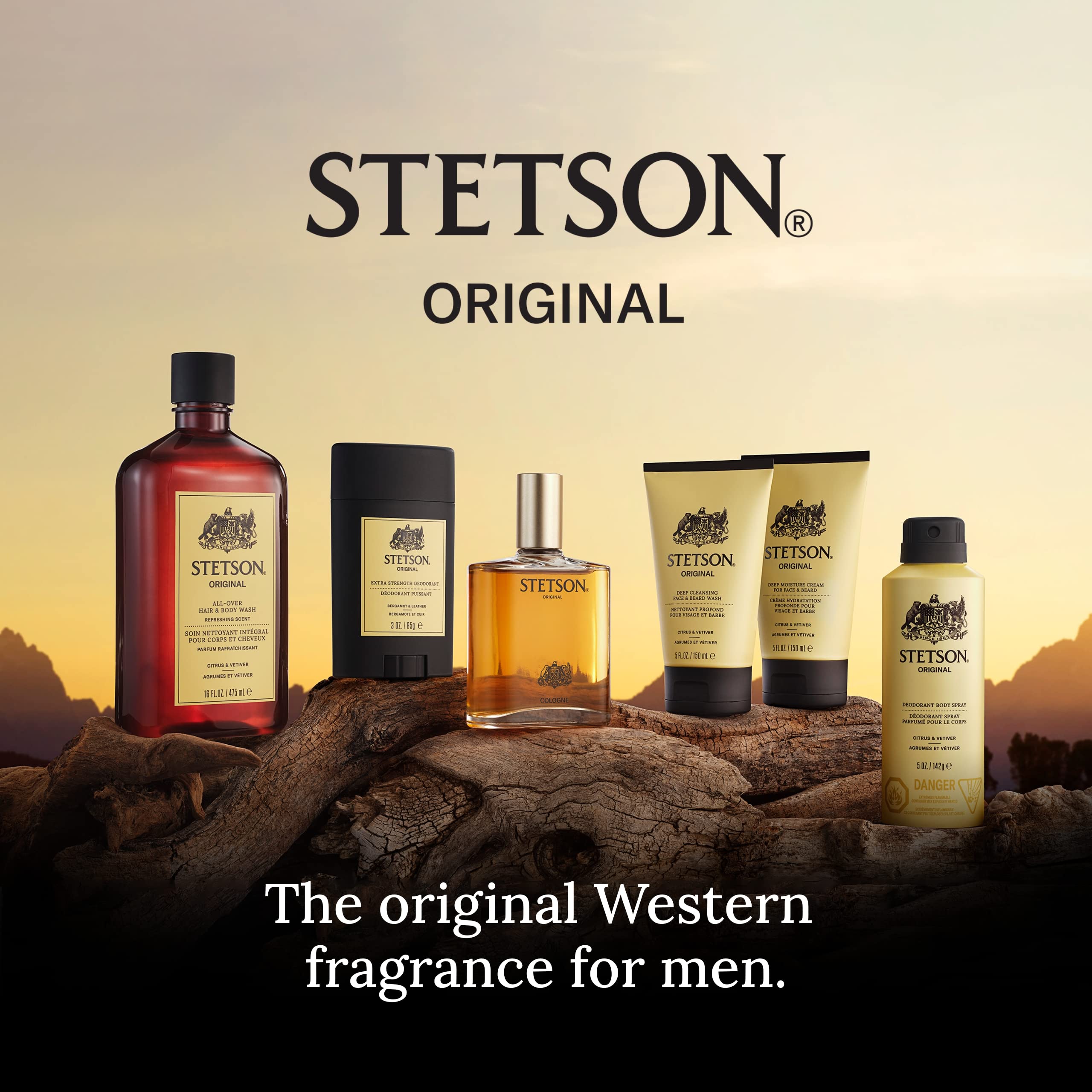 STETSON Extra Strength Gel Deodorant for Men – Original, Aluminum-Free, 3 oz, 3-Pack by SCENT BEAUTY