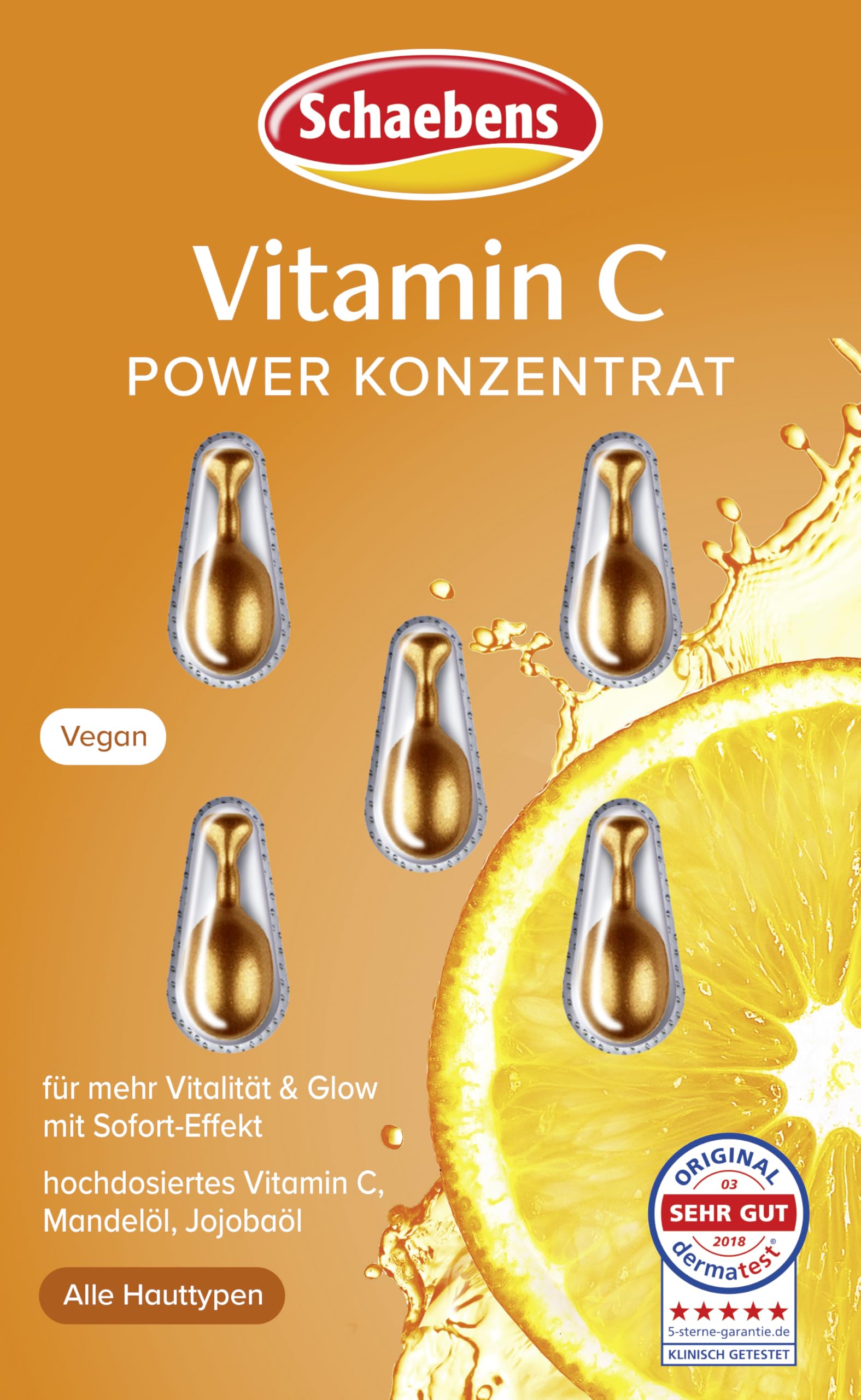 Schaebens Vitamin C Power Concentrate – 3 x 5 pcs (Vegan)