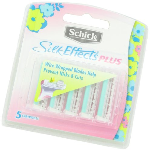 Schick Hydro Silk Effects Plus Razor Refills for Women – 5 Count