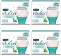 Schick Intuition Pure Nourishment Razor Refills – Coconut Milk & Almond Oil, 3 Count (Pack of 4)