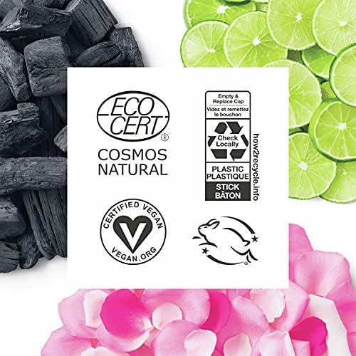 Schmidt's Bergamot + Lime Aluminum-Free Natural Deodorant – 24h Odor Protection, Pack of 3