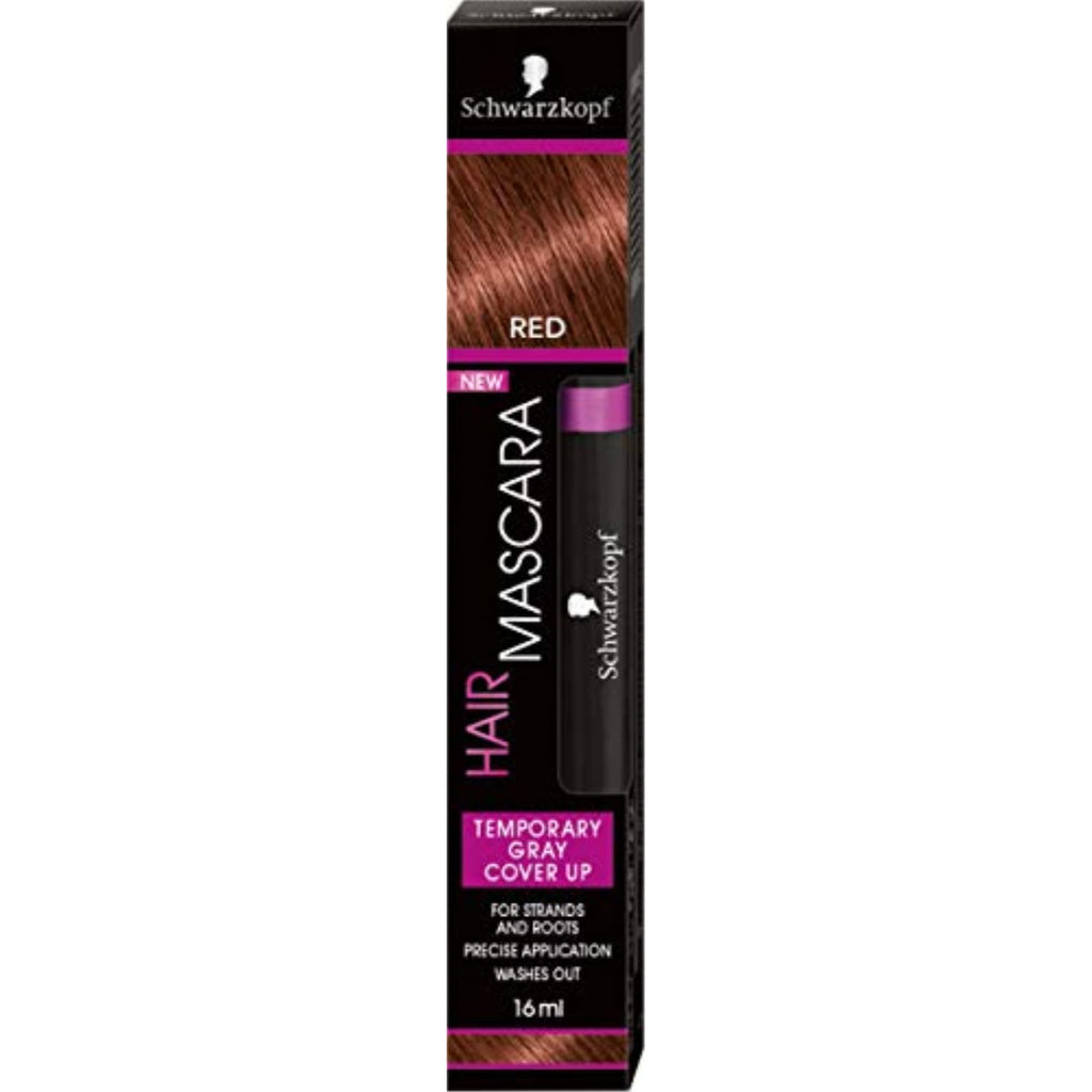Schwarzkopf Hair Mascara Red – Temporary Grey Cover-Up (16ml)