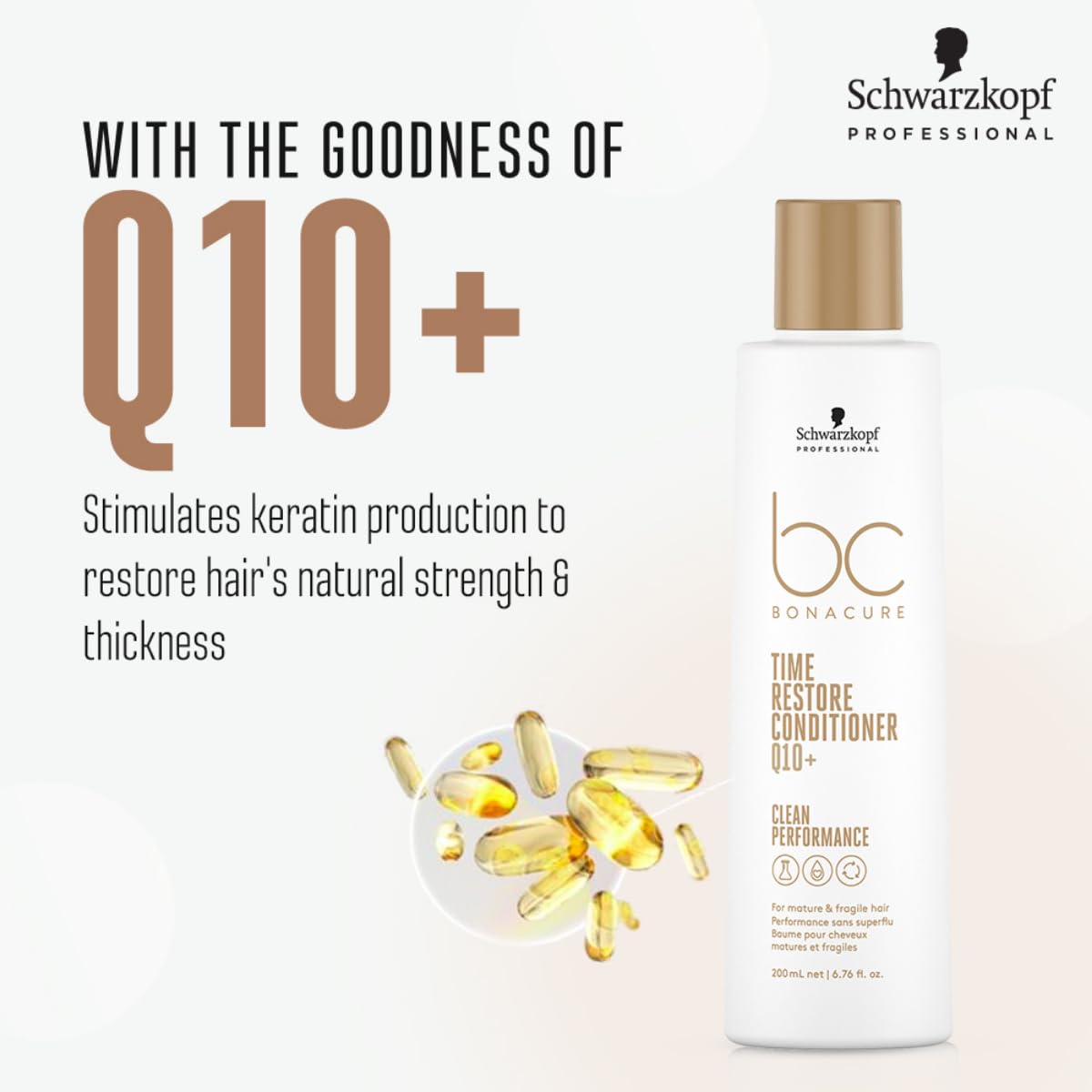 Schwarzkopf Professional BC Bonacure Q10+ Time Restore Conditioner, 6.7 oz