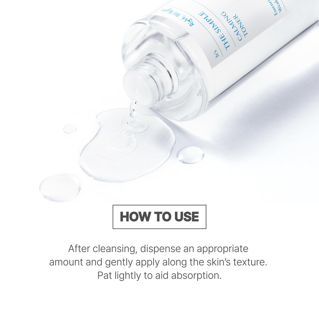 SCINIC The Simple Calming Toner 300ml | Vegan, pH-Balanced Mild Toner for Sensitive Skin