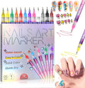 ScontLuy 12 Colors Nail Art Pens Set - 0.5mm Fine Tip for DIY Nail Design
