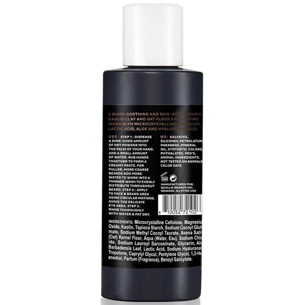 Scotch Porter Exfoliating Beard Wash & Face Cleanser – Vegan, Non-Toxic, 2.17 oz Travel Size