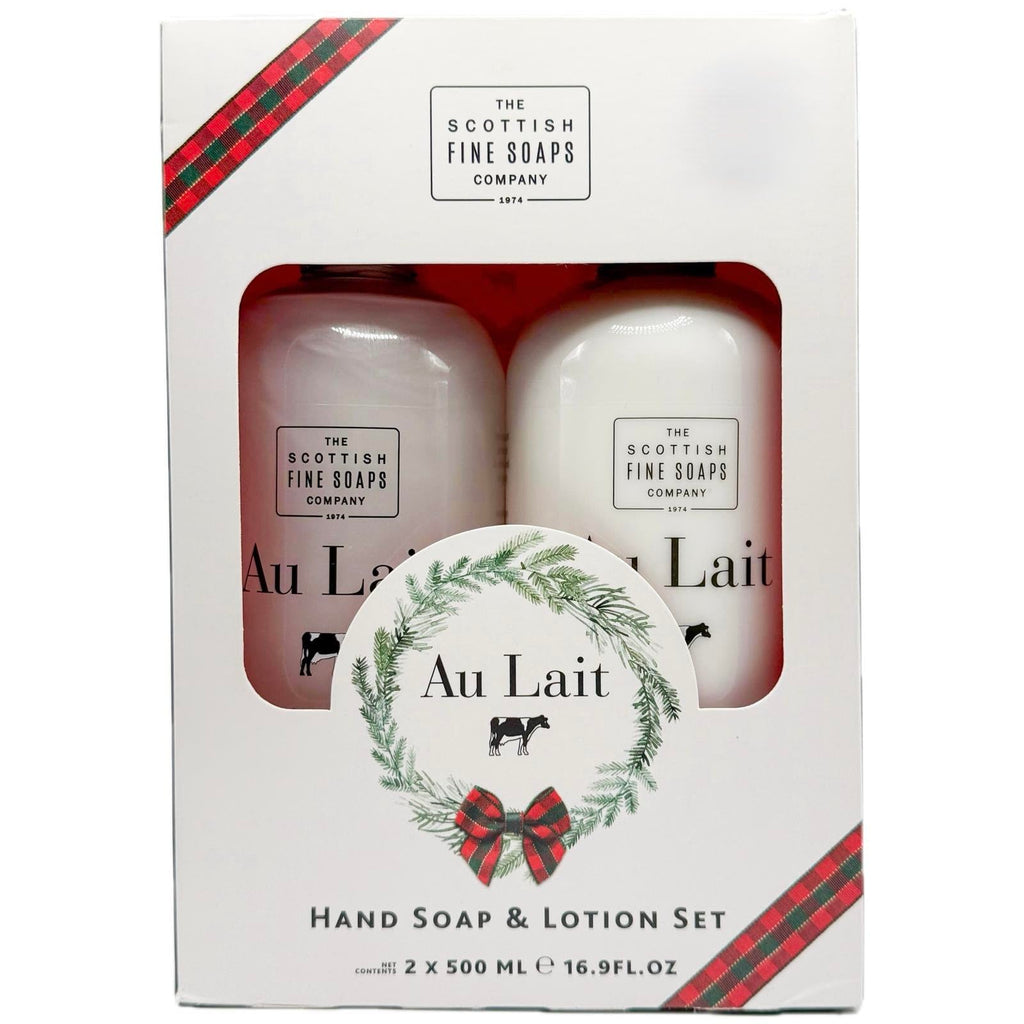 Au Lait Hand Wash & Lotion Set – 500ml Each | Scottish Fine Soaps