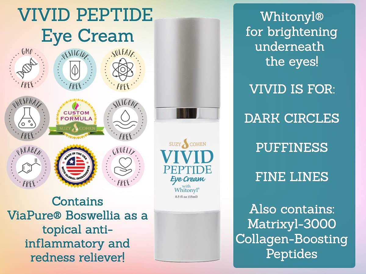 Script Essentials VIVID Peptide Eye Cream with Whitonyl – Dark Circles, Puffiness & Fine Lines, Hydration & Firmness