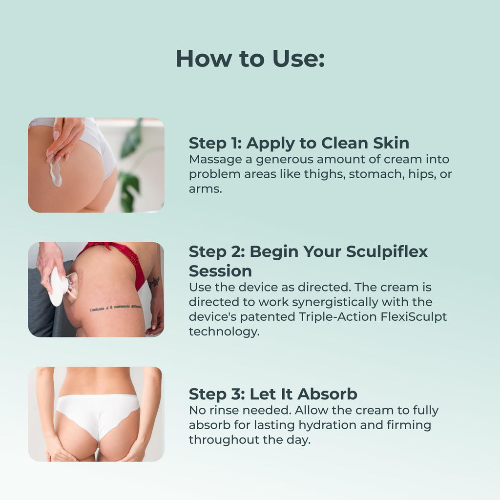 SCULPIFLEX Anti Cellulite Cream – Lifting & Firming Body Cream for Arms, Stomach & Legs