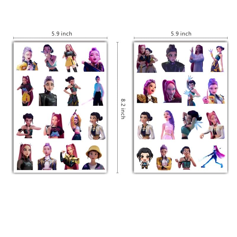 SDONY 8 Sheets Demon Temporary Tattoos for Kids – Party Decorations & Favors