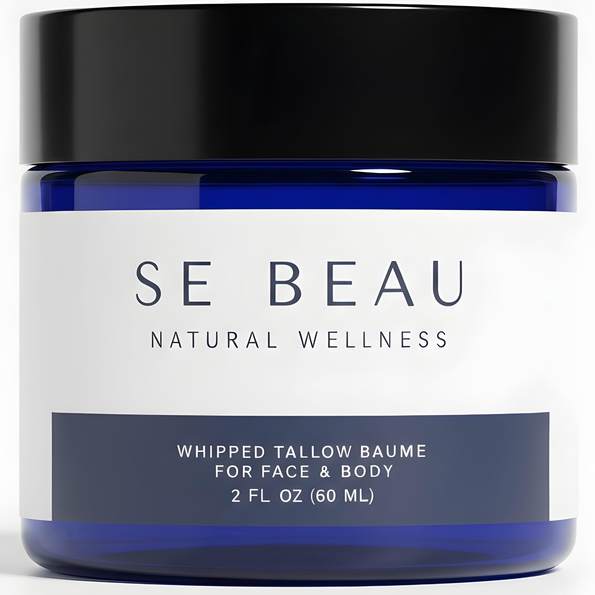 Se Beau Tallow Balm – Unscented Whipped Grass-Fed Moisturizer with Manuka Honey & Calendula
