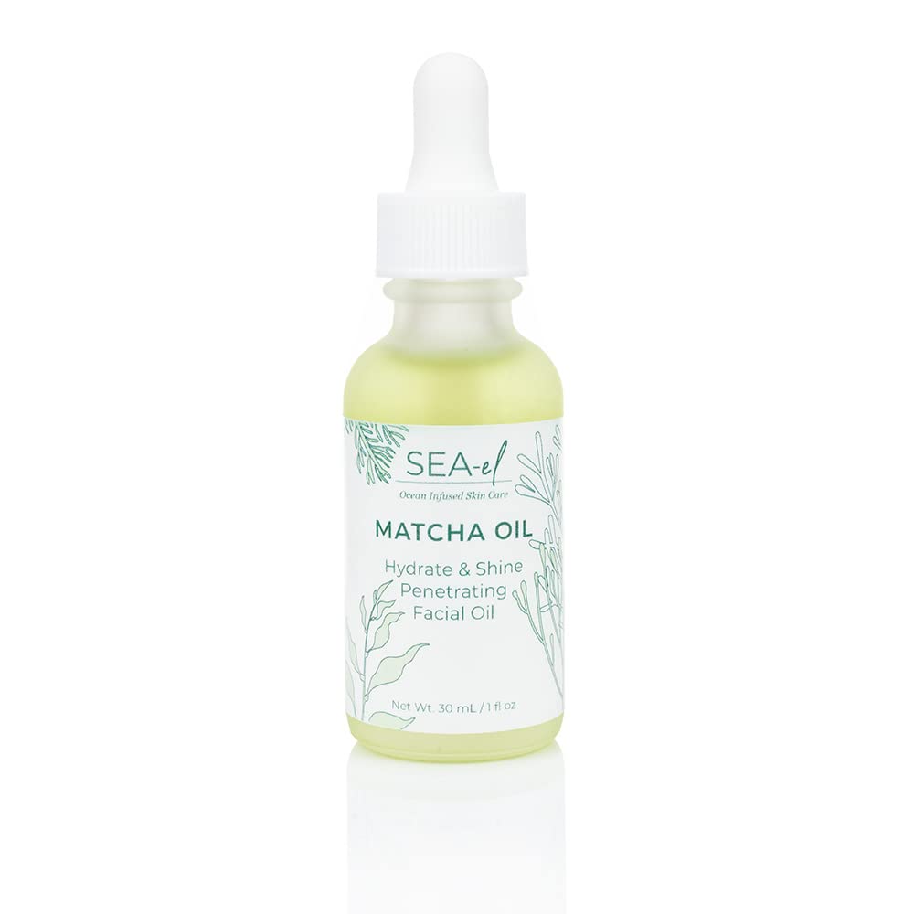 Sea-El Matcha Face Oil Skincare – Hydrating Green Tea & Sea Kelp Facial Oil