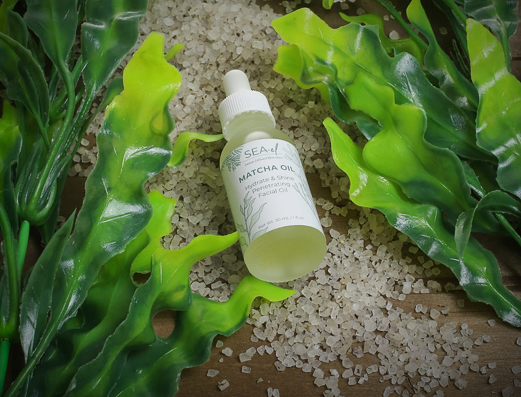 Sea-El Matcha Face Oil Skincare – Hydrating Green Tea & Sea Kelp Facial Oil