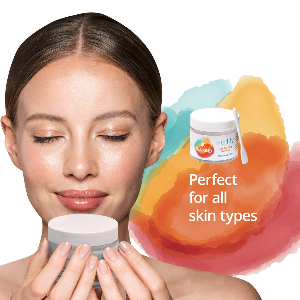 Sea Kind Fortify Cell Boosting Day Cream – Lightweight Marine Actives Moisturizer for All Skin Types