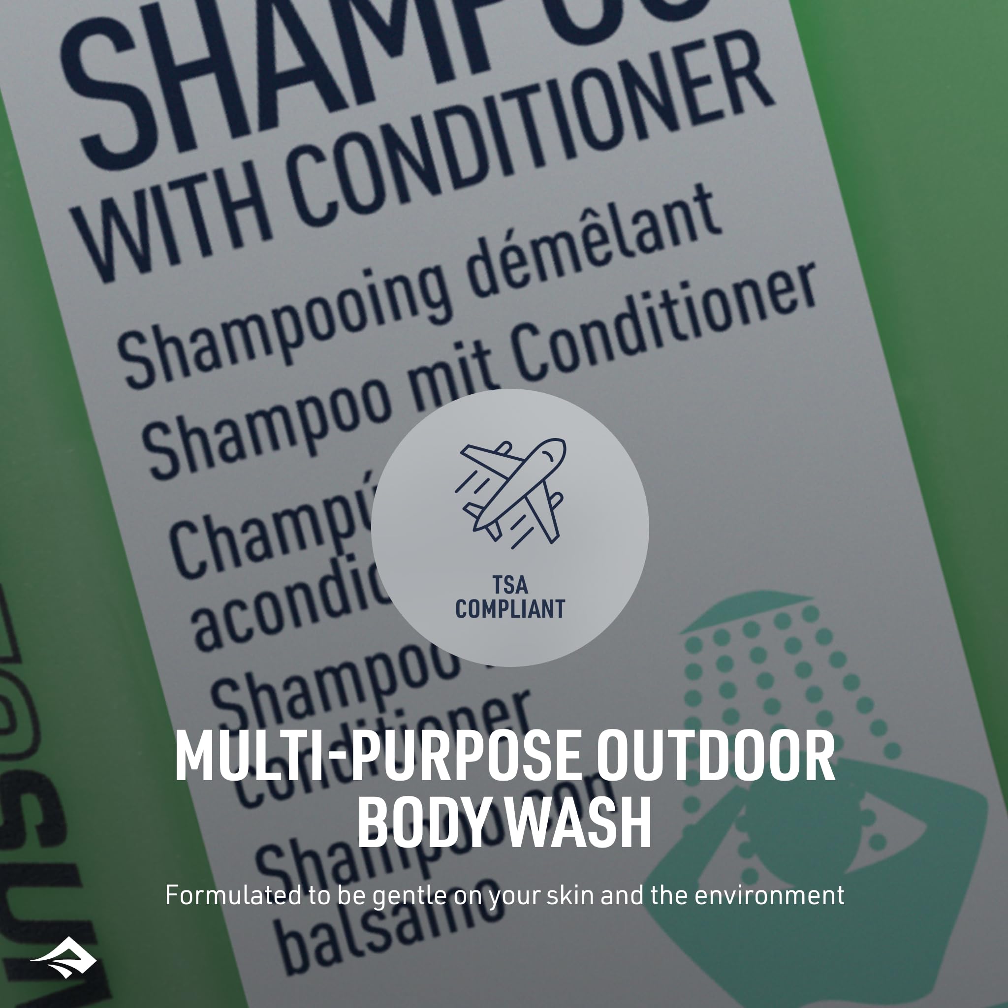 Sea to Summit Trek and Travel Liquid Conditioning Shampoo, 3-Pack (3 x 100ml) | TSA-Approved Travel Hair Care