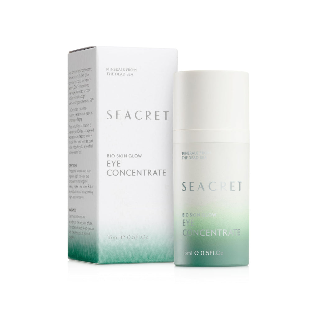 SEACRET Minerals Bio Skin Glow Eye Concentrate — Deep Hydration for Dark Circles & Fine Lines (0.5 oz)