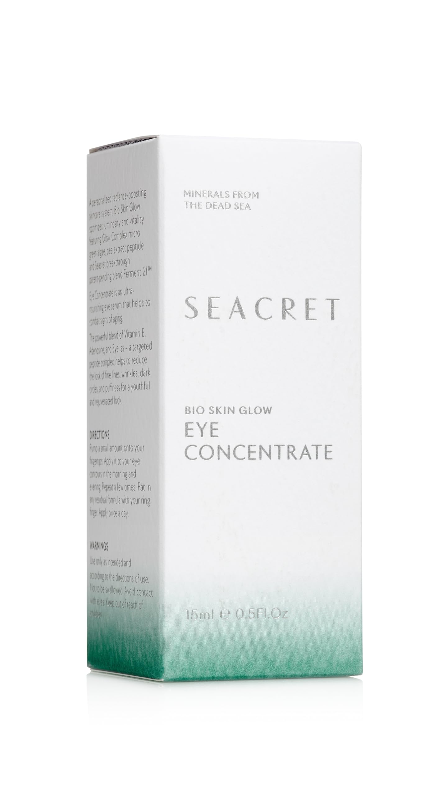 SEACRET Minerals Bio Skin Glow Eye Concentrate — Deep Hydration for Dark Circles & Fine Lines (0.5 oz)