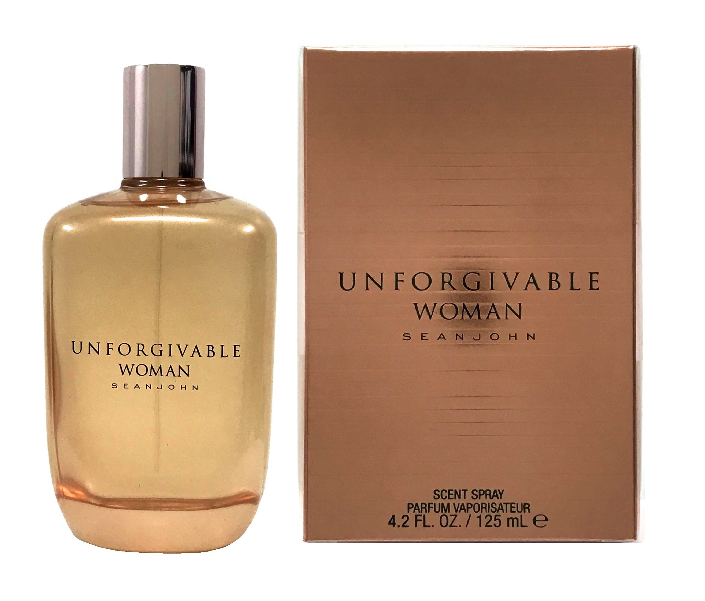 Sean John Unforgivable Woman Parfum Spray – 4.2 oz | Bold Fruity-Floral Scent