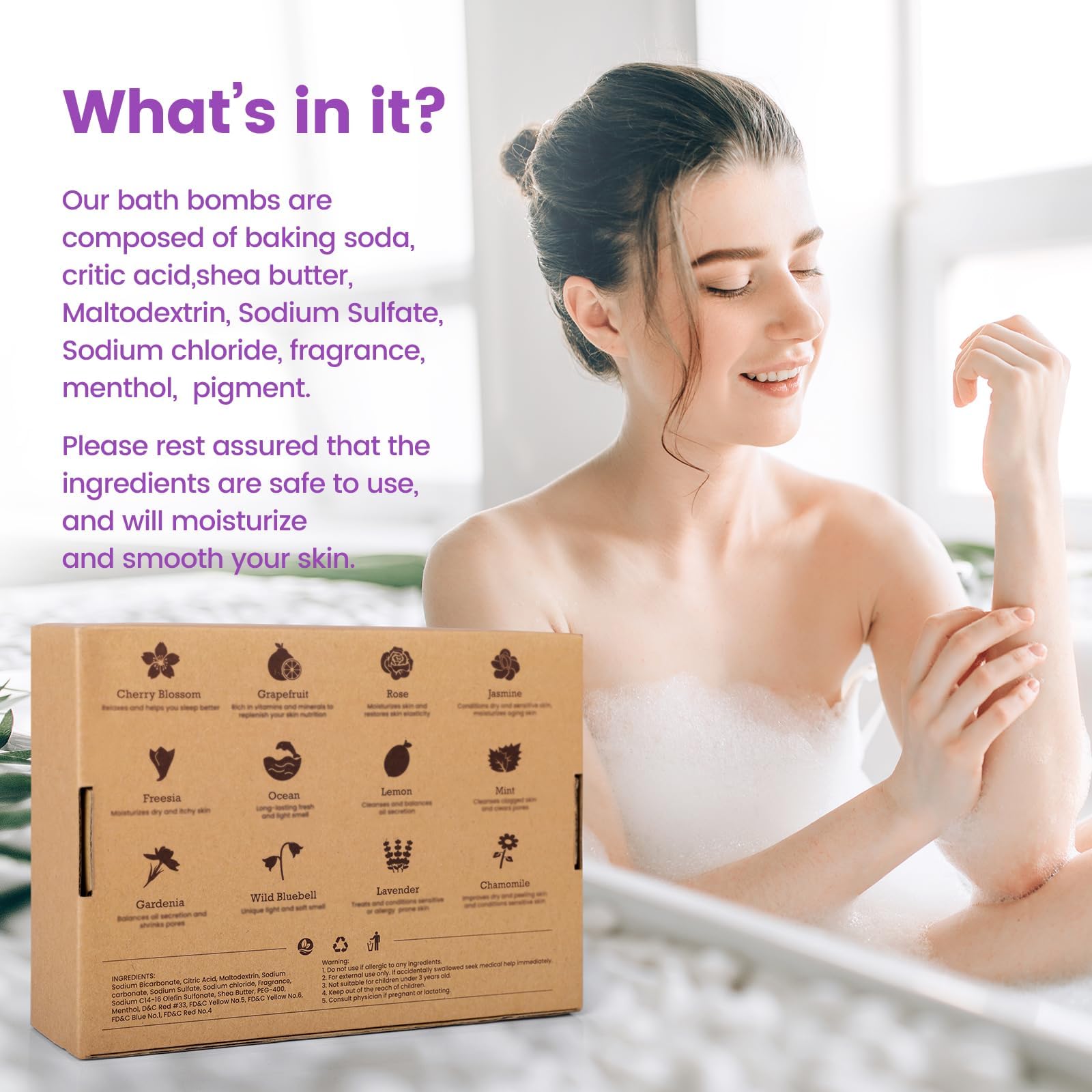 SeasonBliss Bath Bombs 12-Pack – Handmade Shea Butter Bombs for Relaxing Baths