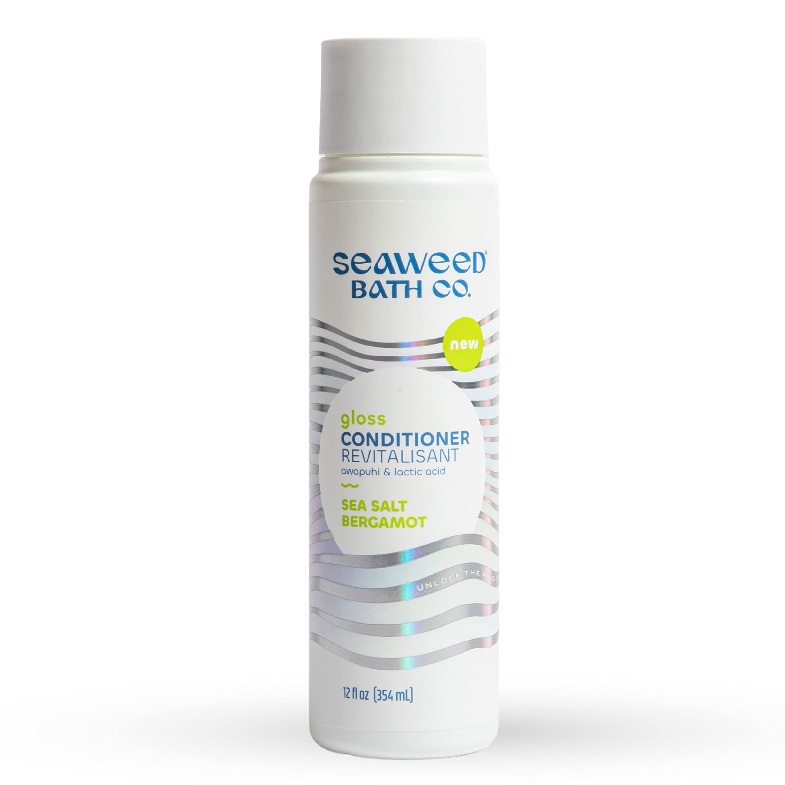 The Seaweed Bath Co. Gloss Conditioner – Sea Salt Bergamot, 12 oz | For All Hair Types