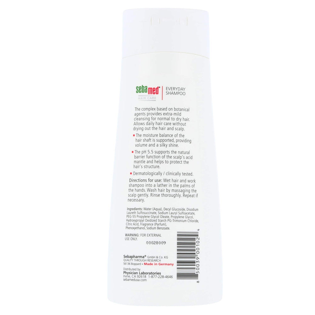 Sebamed Every-Day Shampoo 200 ml – Gentle Daily Cleansing, pH 5.5 Balanced