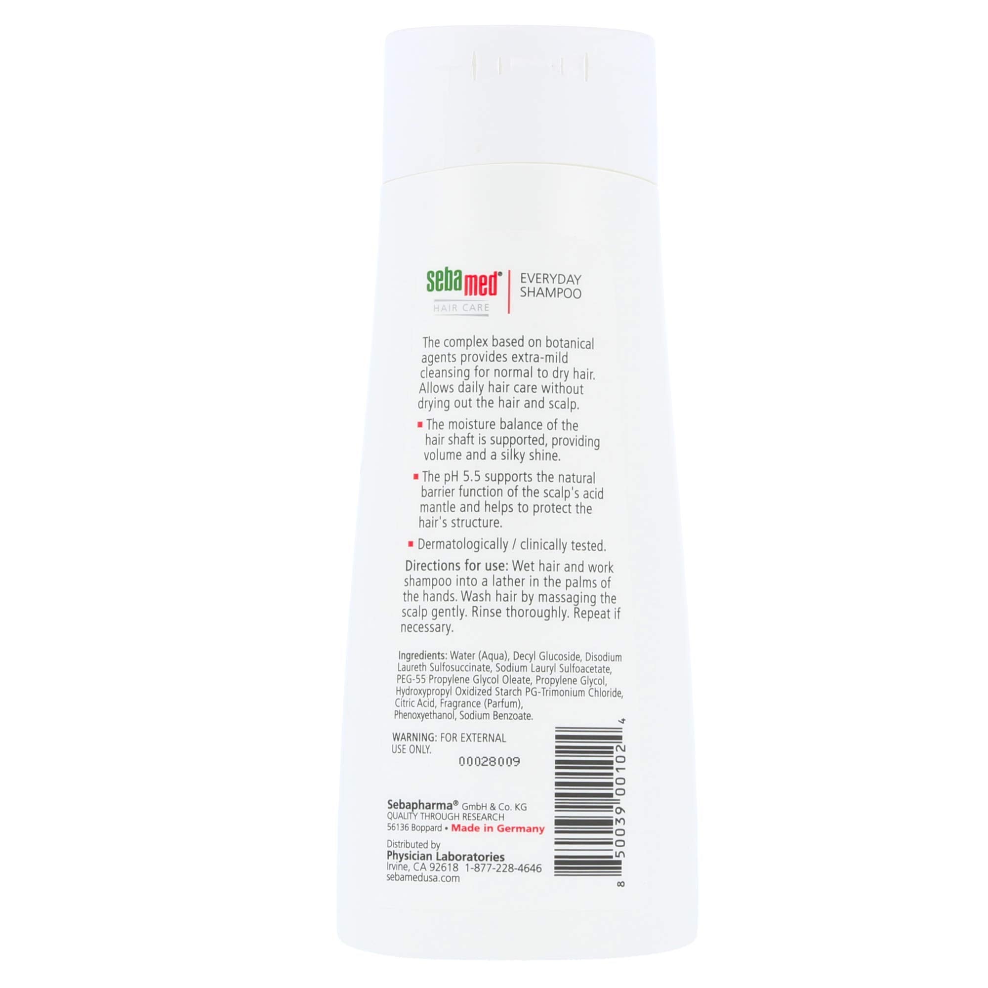 Sebamed Every-Day Shampoo 200 ml – Gentle Daily Cleansing, pH 5.5 Balanced