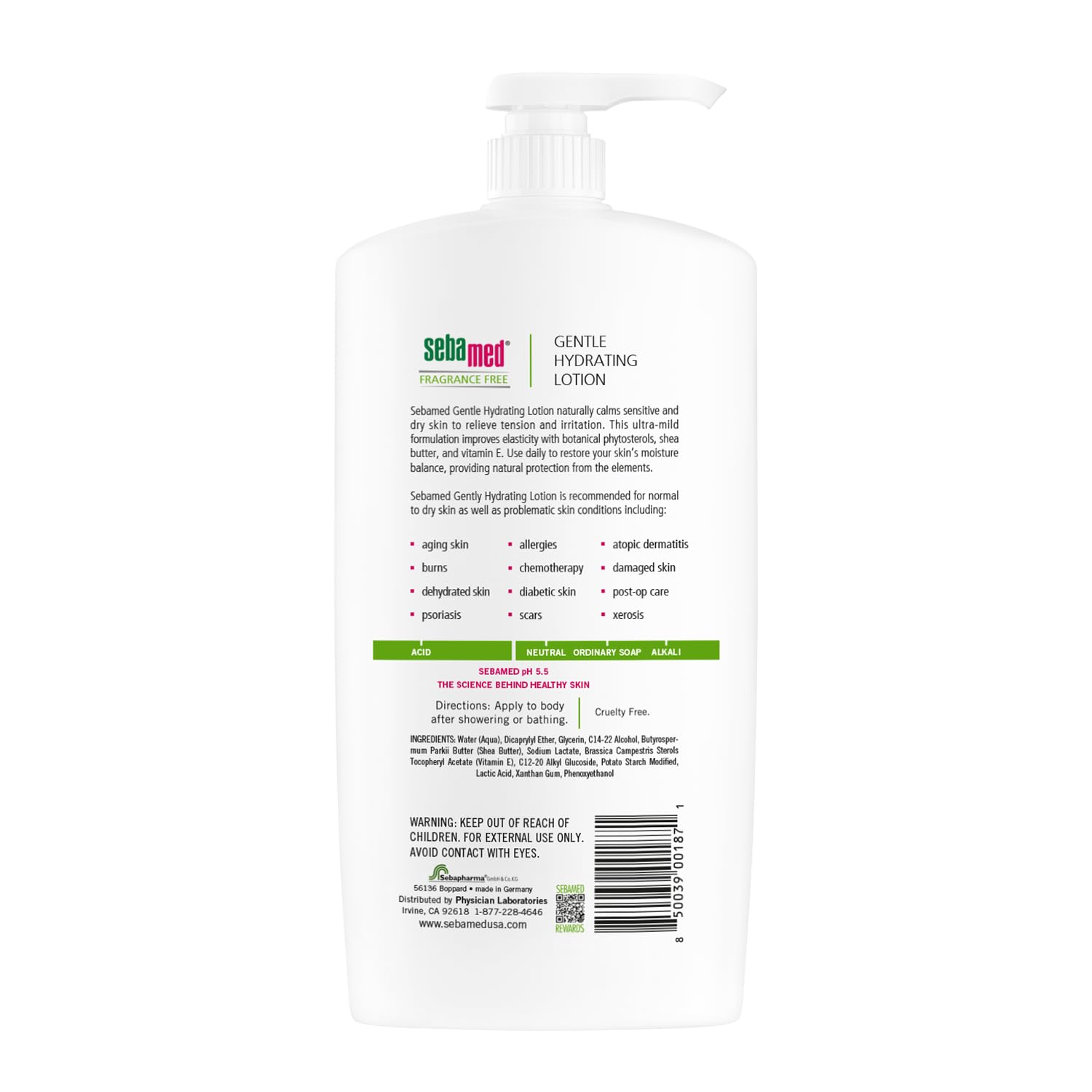 SEBAMED Fragrance-Free Gentle Hydrating Lotion for Normal to Dry Sensitive Skin | Ultra Mild 1 Liter